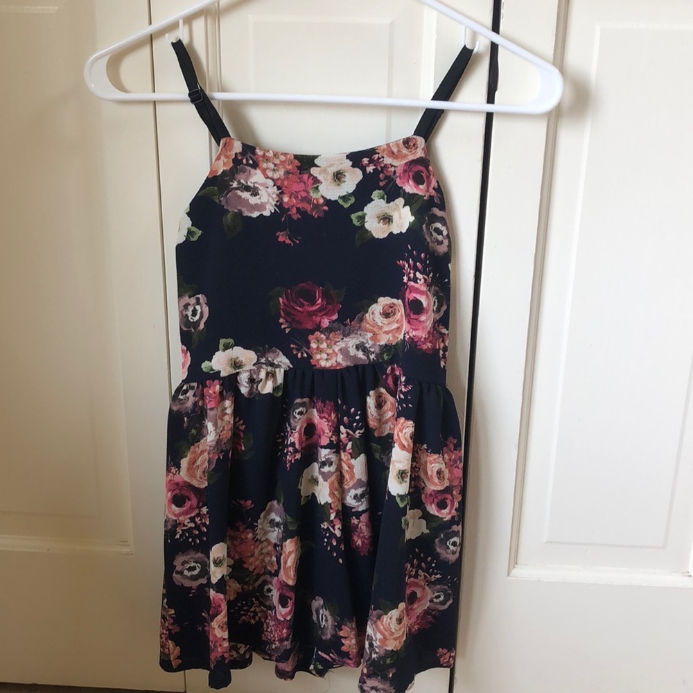 Girls floral romper
